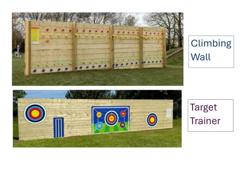 Climbing wall and Target Trainer examples